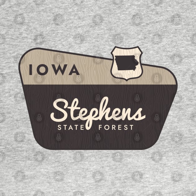 Stephens State Forest Iowa Welcome Sign by Go With Tammy